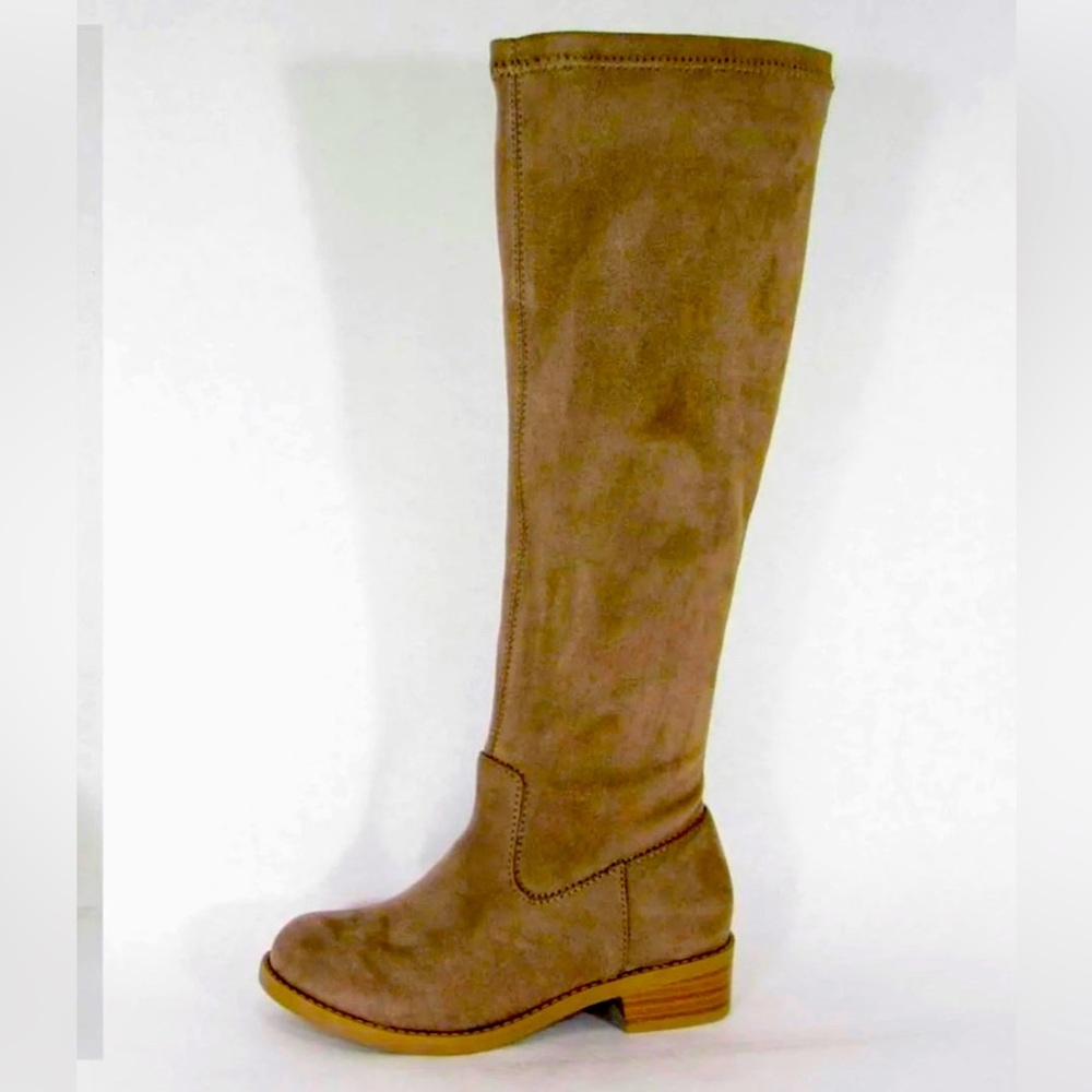 Kids Lov Mark tall taupe suede boots- Little kid size 13